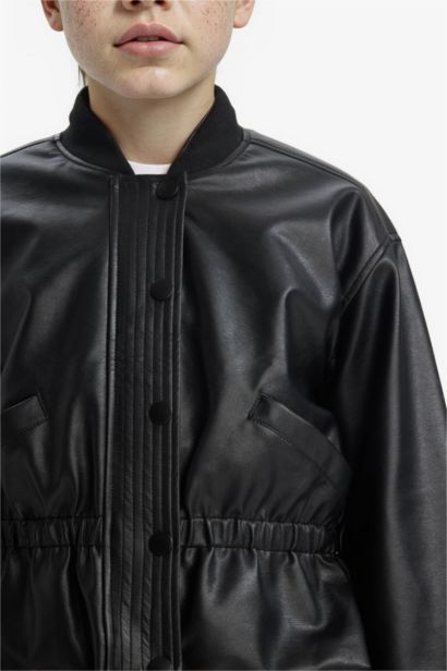 Girl College Collar Bomber Jacket