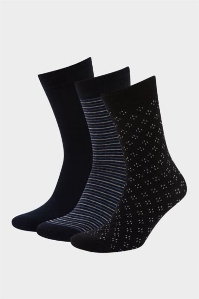 Lot de 3 paires de Chaussettes longues en coton pour homme