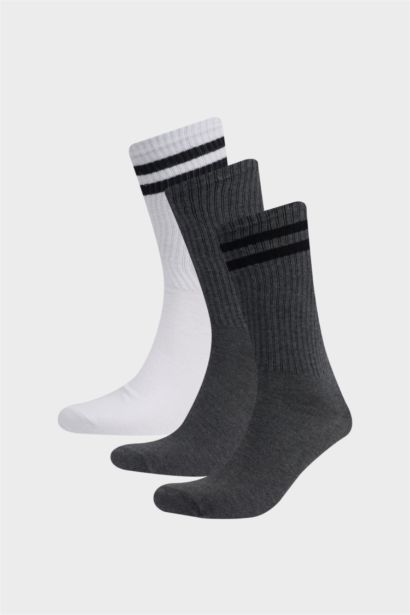 Lot de 3 paires de Chaussettes longues en coton pour homme