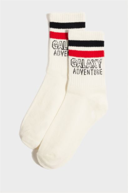 Boy Printed 3 piece Long Cotton Socks