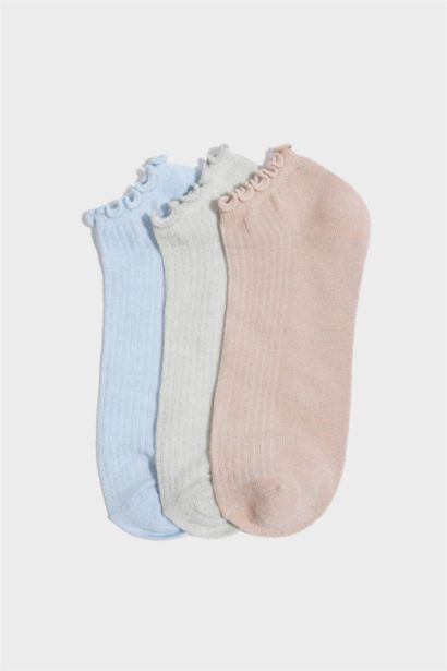 شرابات قصير حريمي قطن من 3 قطع