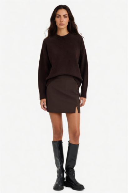 Normal Waist Mini Skirt