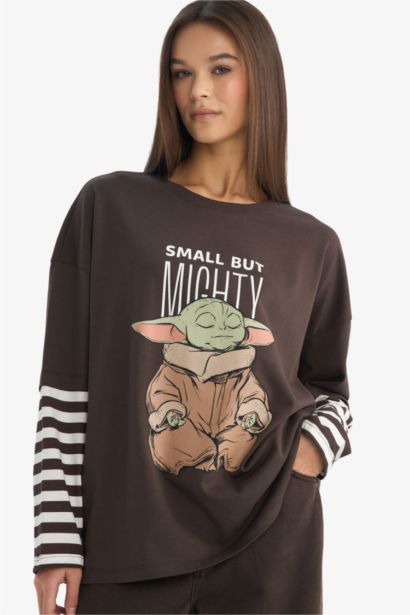 تيشيرت Star Wars قصة واسعة وكم طويل