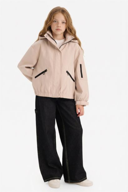 Girl Hooded Raincoat