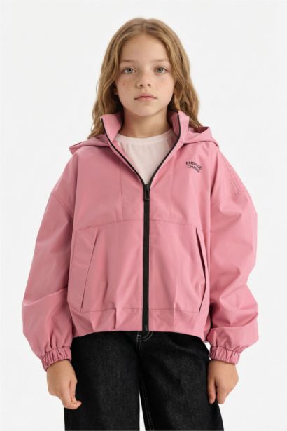Girl Hooded Raincoat