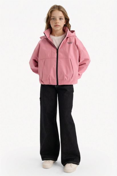 Girl Hooded Raincoat
