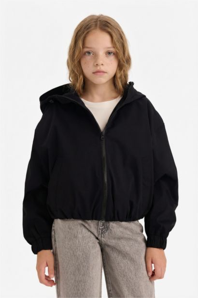 Girl Hooded Raincoat
