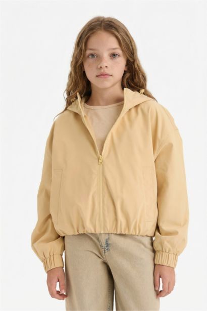 جاكيت مطر بناتي بكابيشون