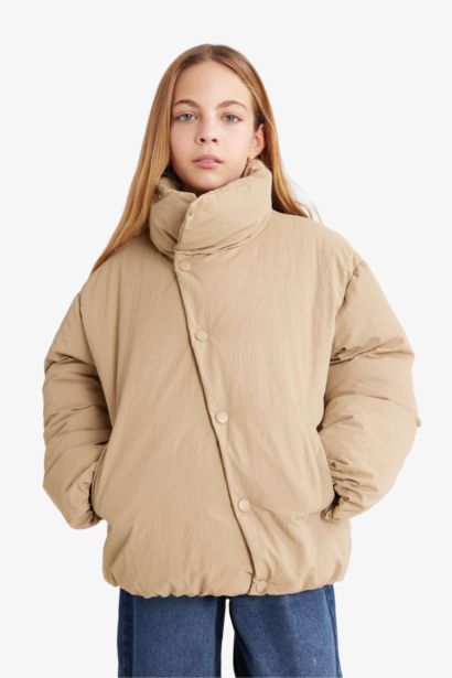 Girl High Neck Puffer Jacket