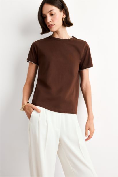 Crew Neck Short Sleeve T-Shirt