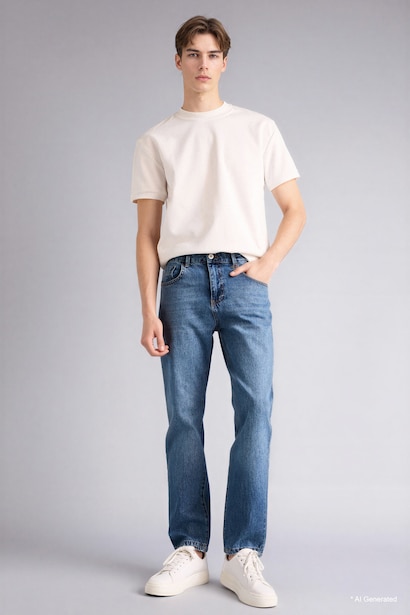 Straight Fıt Jean