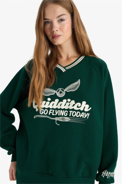 Oversıze Kalın Kumaş Sweatshirt
