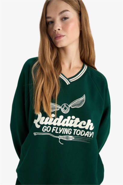 Oversıze Kalın Kumaş Sweatshirt