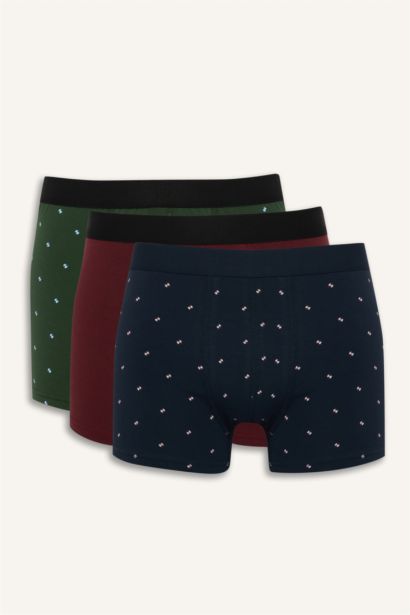 Regular Fit Puantiye 3'lü Boxer