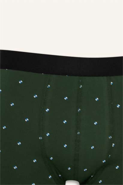 Regular Fit Puantiye 3'lü Boxer