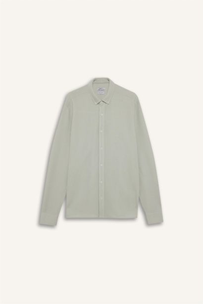 قميص قصة عادية كم طويل