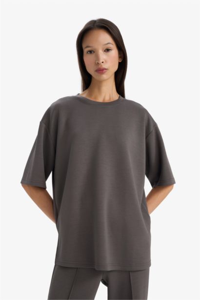 Футболка из модала Relax Fit с коротким рукавом