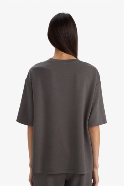 Футболка из модала Relax Fit с коротким рукавом