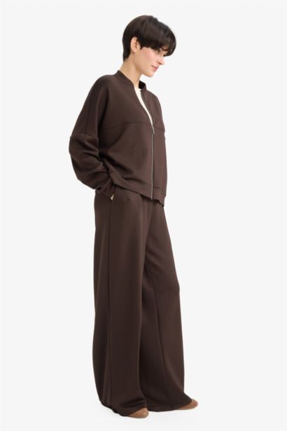 Wide Leg негізгі basic модал шалбар