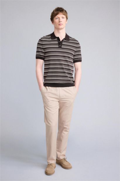 Брюки из хлопкового льна