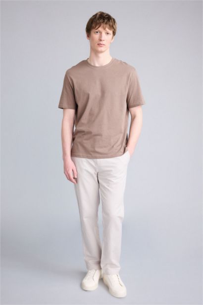 Брюки из хлопкового льна