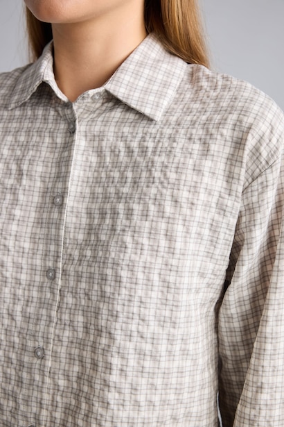 Regular Fit Flanel Kareli Uzun Kollu Gömlek