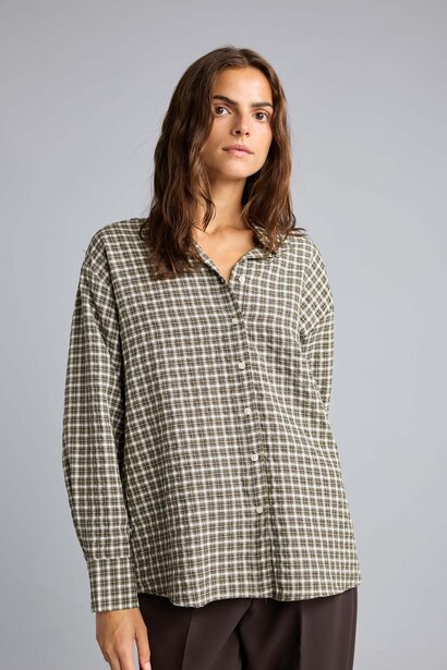 Regular Fit Flanel Kareli Uzun Kollu Gömlek