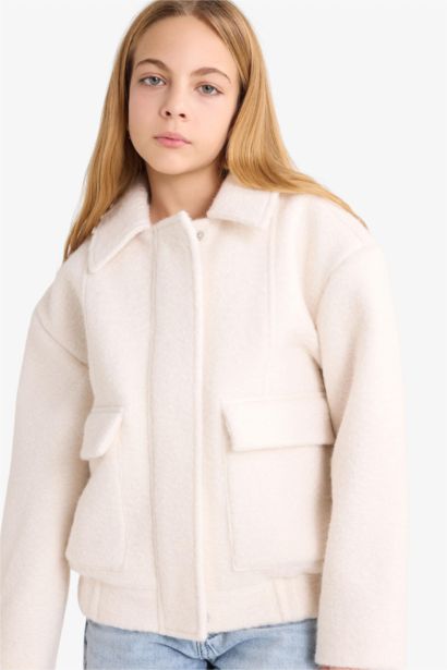 Girl Crew Neck Puffer Jacket