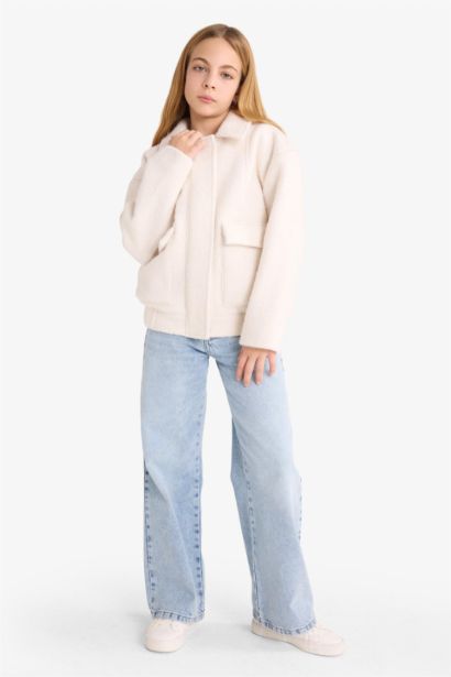 Girl Crew Neck Puffer Jacket