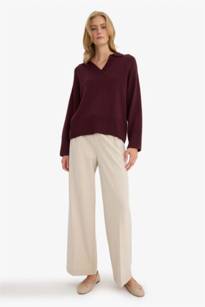 بلوز تريكو اوفر سايز بياخة بولو