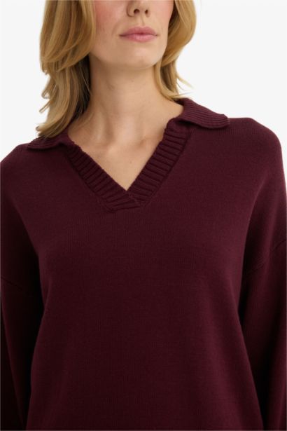 بلوز تريكو اوفر سايز بياخة بولو