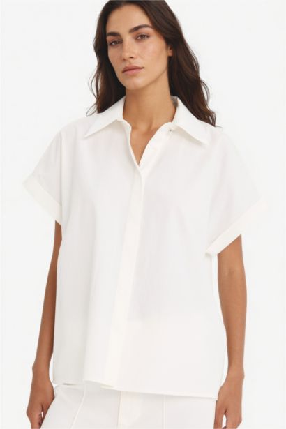 Regular Fit Poplin Long Sleeve Shirt