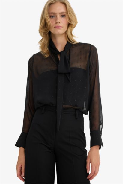 Regular Fit Long Sleeve Blouse