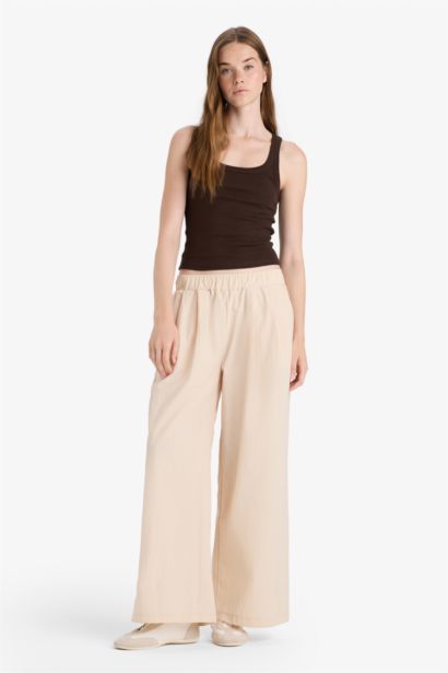 Wide Leg Double Pocket Trousers