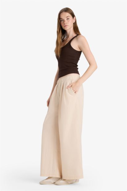Wide Leg Double Pocket Trousers