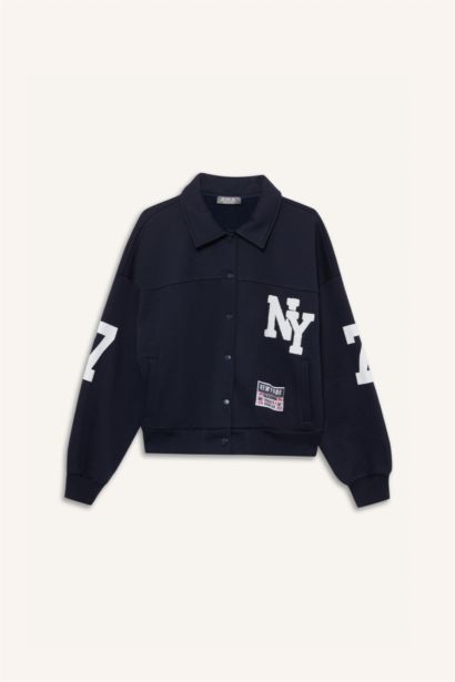 جاكيت بومبر بياقة بولو