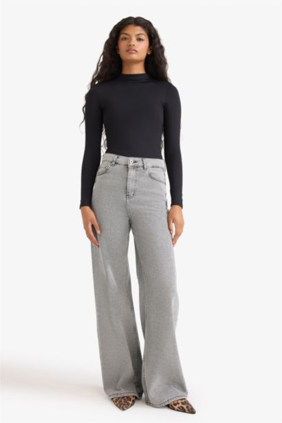 Body à manches longues et boutons-pression