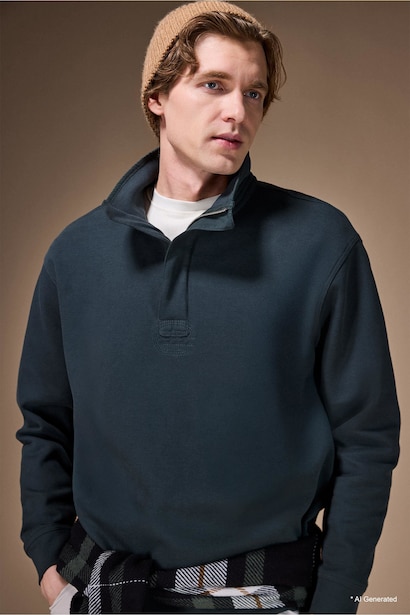 Regular Fit Zip-Up Sweatshirt