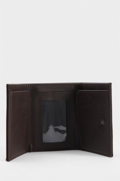Man Faux Leather Business Card Wallet