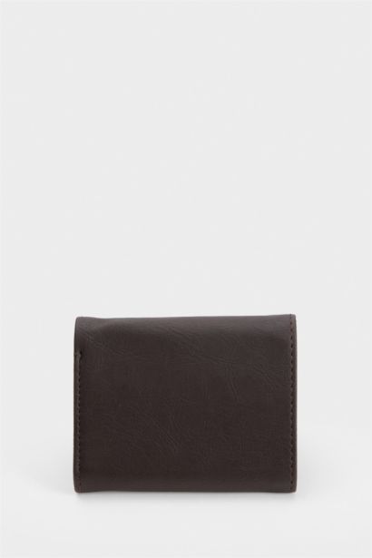 Man Faux Leather Business Card Wallet