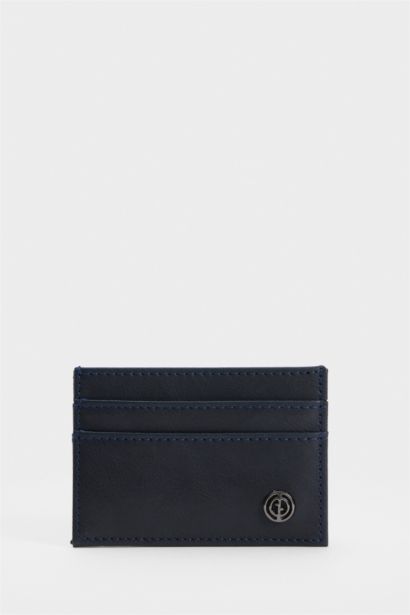 محفظة بطاقات جلد صناعي