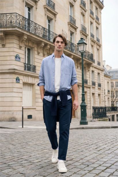 Long Sleeves Linen Shirt