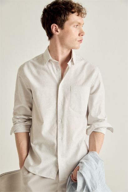 Рубашка из смесового льна