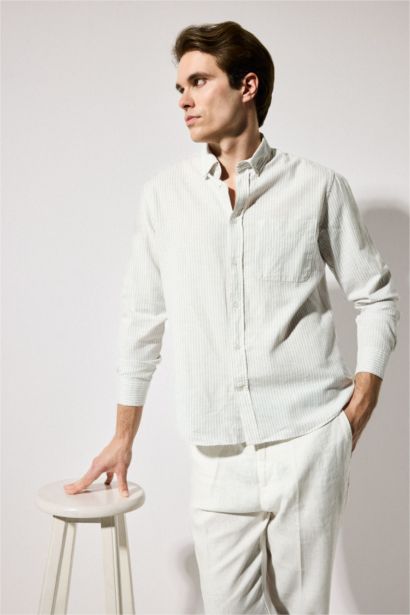Mixed Linen Shirt