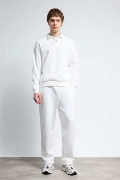 Polo Neck Sweatshirt