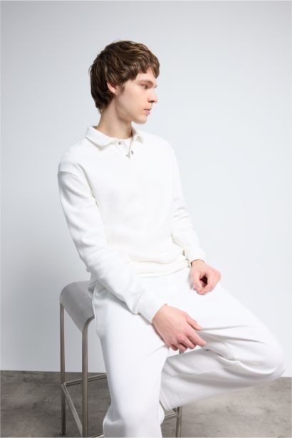 Polo Neck Sweatshirt