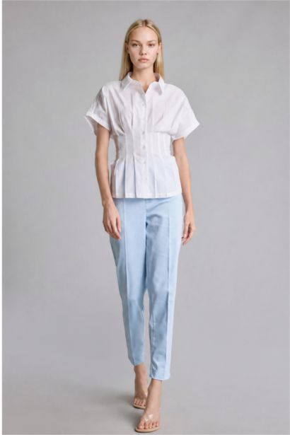 Slim Fit Poplin Short Sleeve Shirt