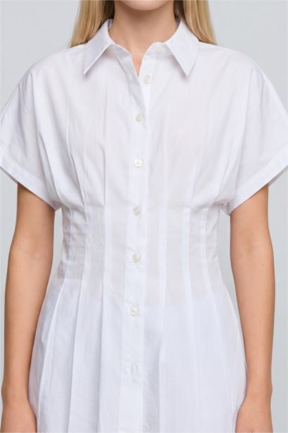 Slim Fit Poplin Short Sleeve Shirt