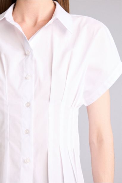 Slim Fit Poplin Short Sleeve Shirt