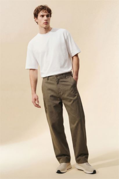 Straight Fit Trousers